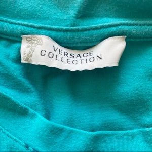 Versace Collection Turquoise Tee Size Medium Men